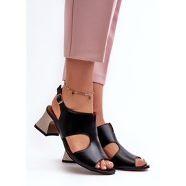 Sandały Model Maciejka 06566-01 Black - Step in style czarne 1