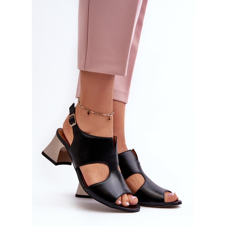 Sandały Model Maciejka 06566-01 Black - Step in style czarne 1