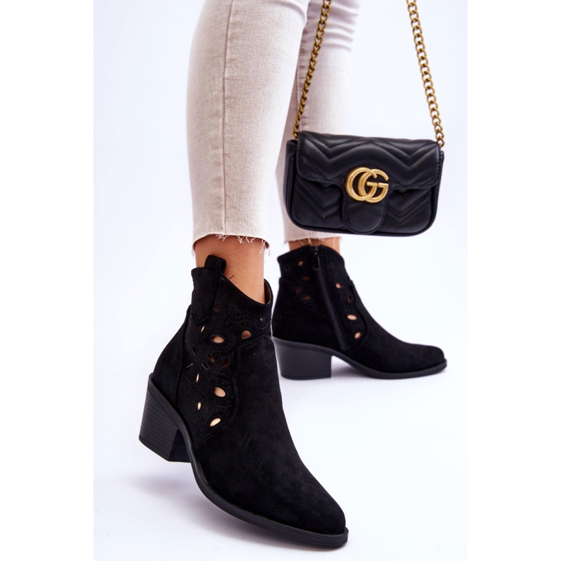 Botki Model S.Barski HY42-086 Black - Step in style czarne 1