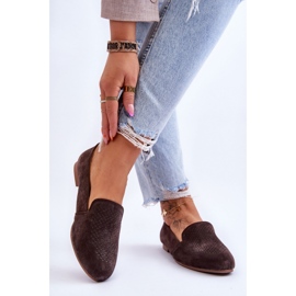 Mokasyny Model Giovana LR29515 Brown - Step in style brązowe 1
