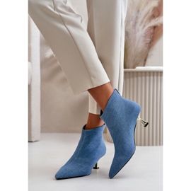 Botki Model Terlena GP14 Blue - Step in style niebieskie 1