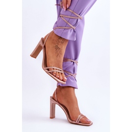 Sandały Model Nessy H8-508 Beige - Step in style beżowy 1