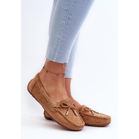Mokasyny Model Si Passione FT246 Camel - Step in style brązowe 1