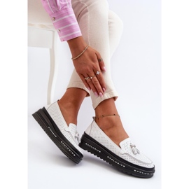 Mokasyny Model Assetnima 24PB18-7176 White - Step in style białe 1