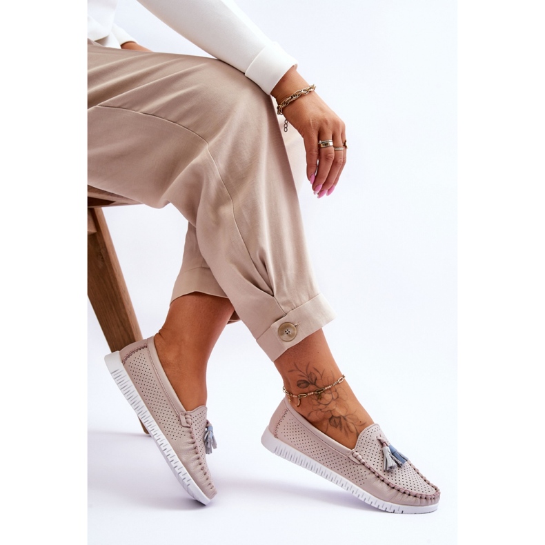 Mokasyny Model Lanzarot 23PB08-5372 Light Pink - Step in style różowe 1