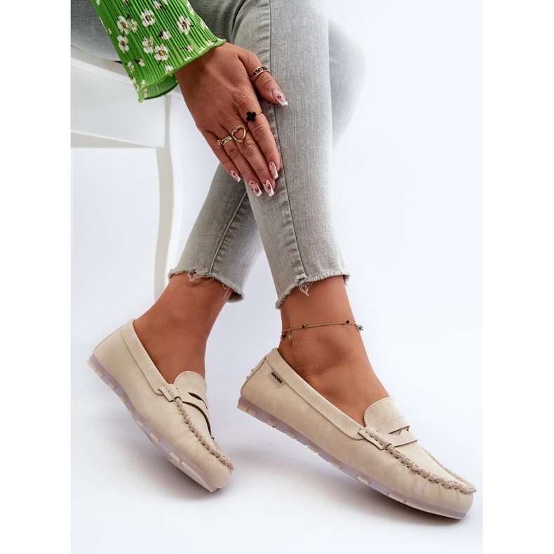 Mokasyny Model Celoria M502-8 Light Beige - Step in style beżowy 1