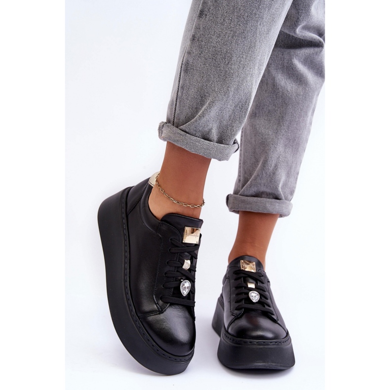Buty Sportowe Model Maciejka 06191-01 Black - Step in style czarne 1