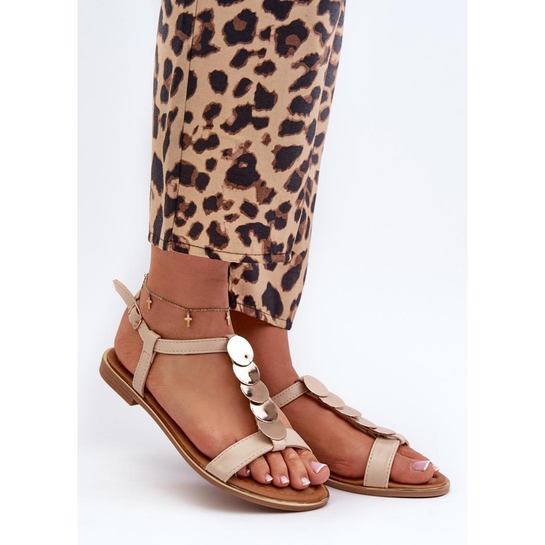 Sandały Model Jeritellia CK281P Beige - Step in style beżowy 1