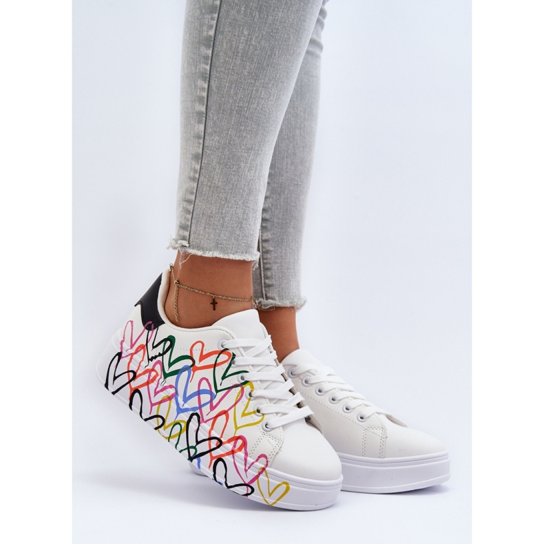 Buty Sportowe Model Claral LA263P White - Step in style białe 1