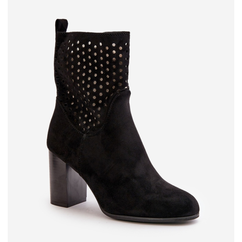 Botki Model Meriadne YL203 Black - Step in style czarne 2