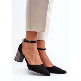 Czółenka Model Anlitela 8338-252 Black - Step in style czarne 1