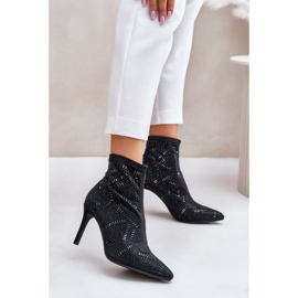 Botki S.Barski HY42-161 Black czarne 1