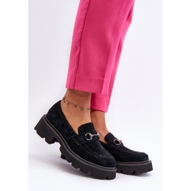 Mokasyny Model 7888 Black czarne 1