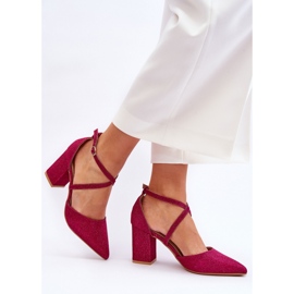 Czółenka Model Galaxy LY-9237-4 Fuksja - Step in style różowe 1