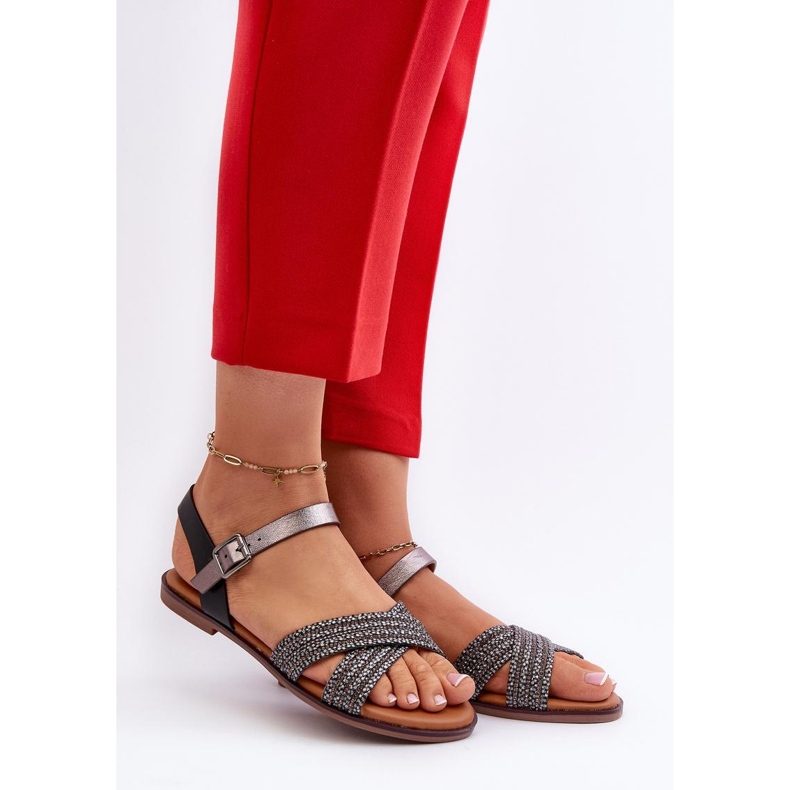 Sandały S.Barski MY923 Black czarne 1