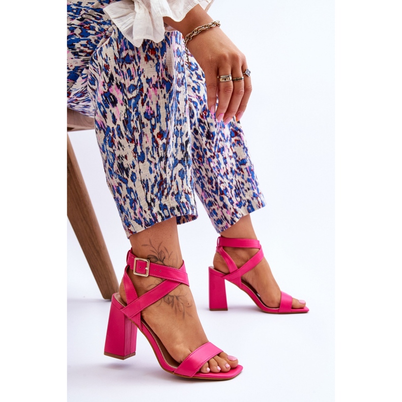 Sandały Model H8-330 Fuksja różowe 1