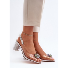 Sandały Model Da MR38-454 Silver - Step in style szare 1