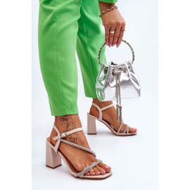 Sandały Model Carlotta H8-292 Beige - Step in style beżowy 2