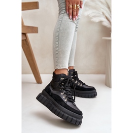 Botki Model Jelenia 24BT26-7928 Black - Step in style czarne 1