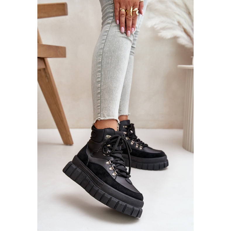 Botki Model Jelenia 24BT26-7928 Black - Step in style czarne 1