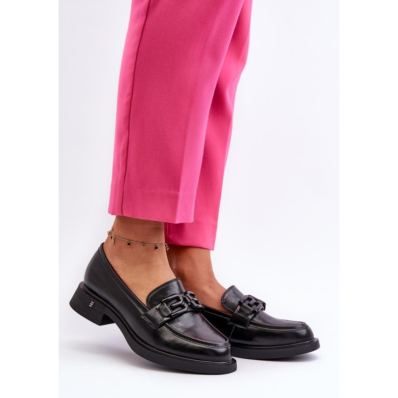 Mokasyny Damskie z Ozdobami Vinceza 63501 czarne 1