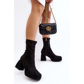 Botki Model Adelles HP-340 Black - Step in style czarne 2