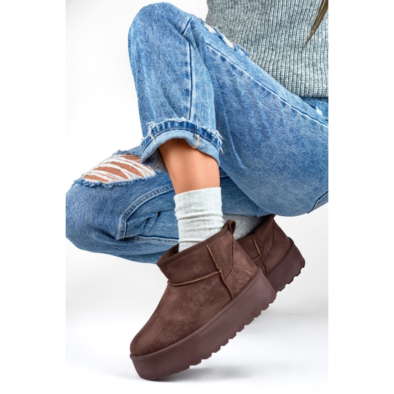 Śniegowce Model 2818BR Brown - PRIMO brązowe 1