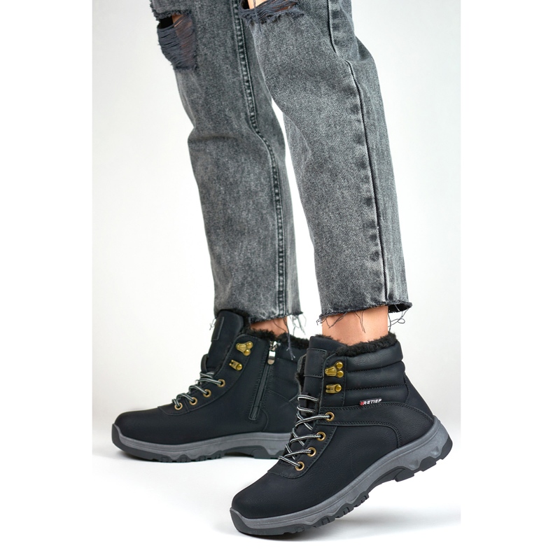 Buty Trekkingowe Model 1696-1B Black - PRIMO czarne 1