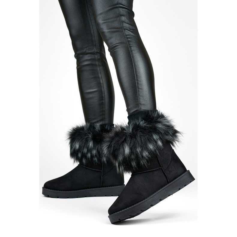 Śniegowce Model 1906-1-B Black - PRIMO czarne 1