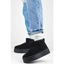 Śniegowce Damskie Ocieplane Futrem 2818B czarne 1