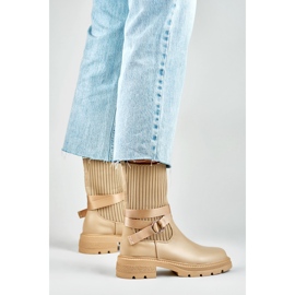 Botki Model YQ41KH Light Beige - PRIMO beżowy 2