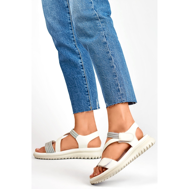 Sandały Damskie BM051-3019-1W białe 1