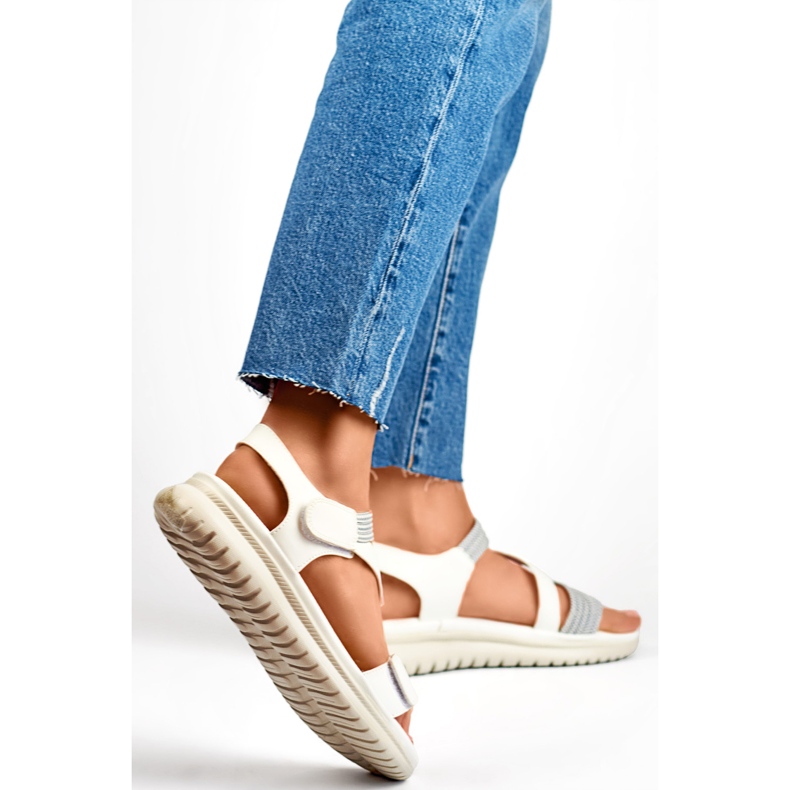 Sandały Damskie BM051-3019-1W białe 2