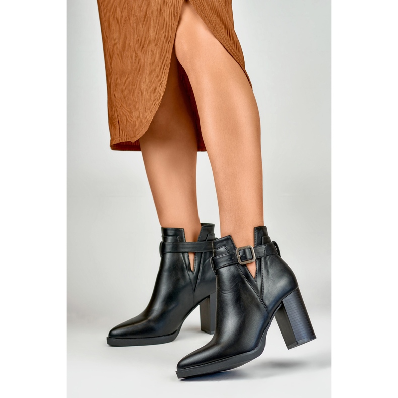 Botki Model ML159B Black - PRIMO beżowy 2