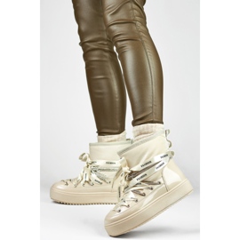 Śniegowce Model 5754-4BE Beige - PRIMO beżowy 1