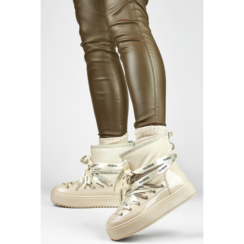 Śniegowce Model 5754-4BE Beige - PRIMO beżowy 1