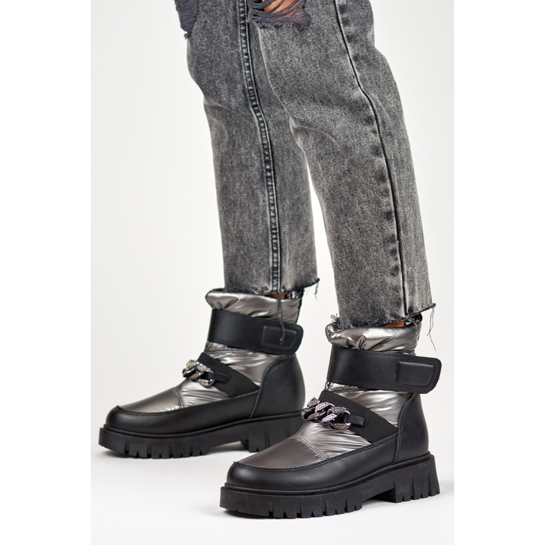 Śniegowce Model JH-5SI SIlver srebrny 1