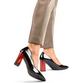 Czółenka Lakierowane GD-FL486B-B czarne 1