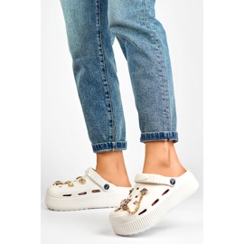 Sandał Klapki Model PT-1W White - PRIMO białe 1