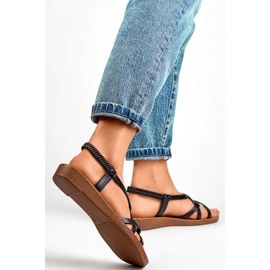 Sandały Damskie PS07B Czarne 1