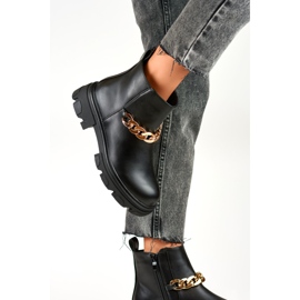 Botki Model D42B Black - PRIMO czarne 2