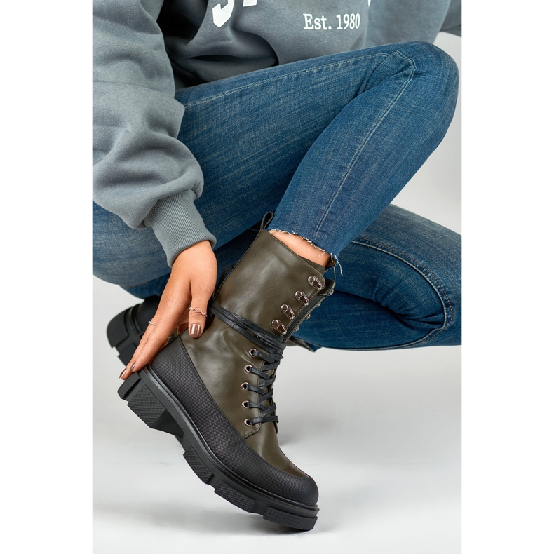 Workery Model Garlin JH21-31GR Black/Green - PRIMO zielone 1