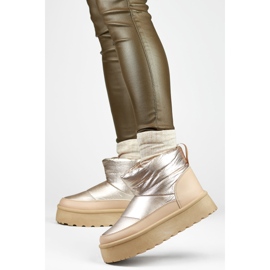 Śniegowce Model J2-38-BR Beige/Gold/Pink - PRIMO beżowy 1