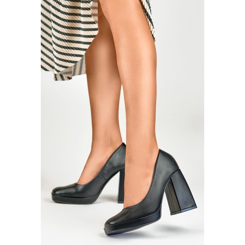 Czółenka Damskie M045B czarne 2