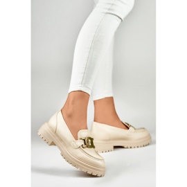 Półbuty Model 7116BE Beige - PRIMO beżowy 1