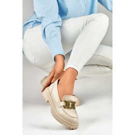 Półbuty Model 7116BE Beige - PRIMO beżowy 2