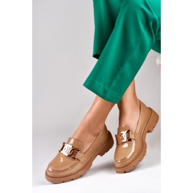 Półbuty Model 8980-P-KH Camel - PRIMO brązowe 1