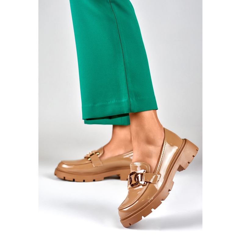 Półbuty Model 8980-P-KH Camel - PRIMO brązowe 2