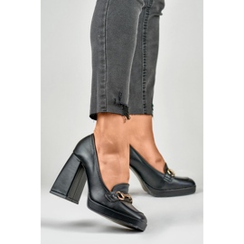 Czółenka Model M047B Black - PRIMO czarne 2