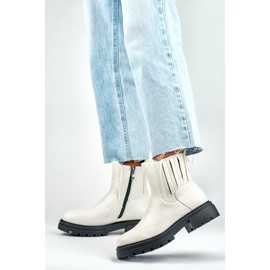 Workery Model Dany 250041BE-PU Light Beige - PRIMO beżowy 2